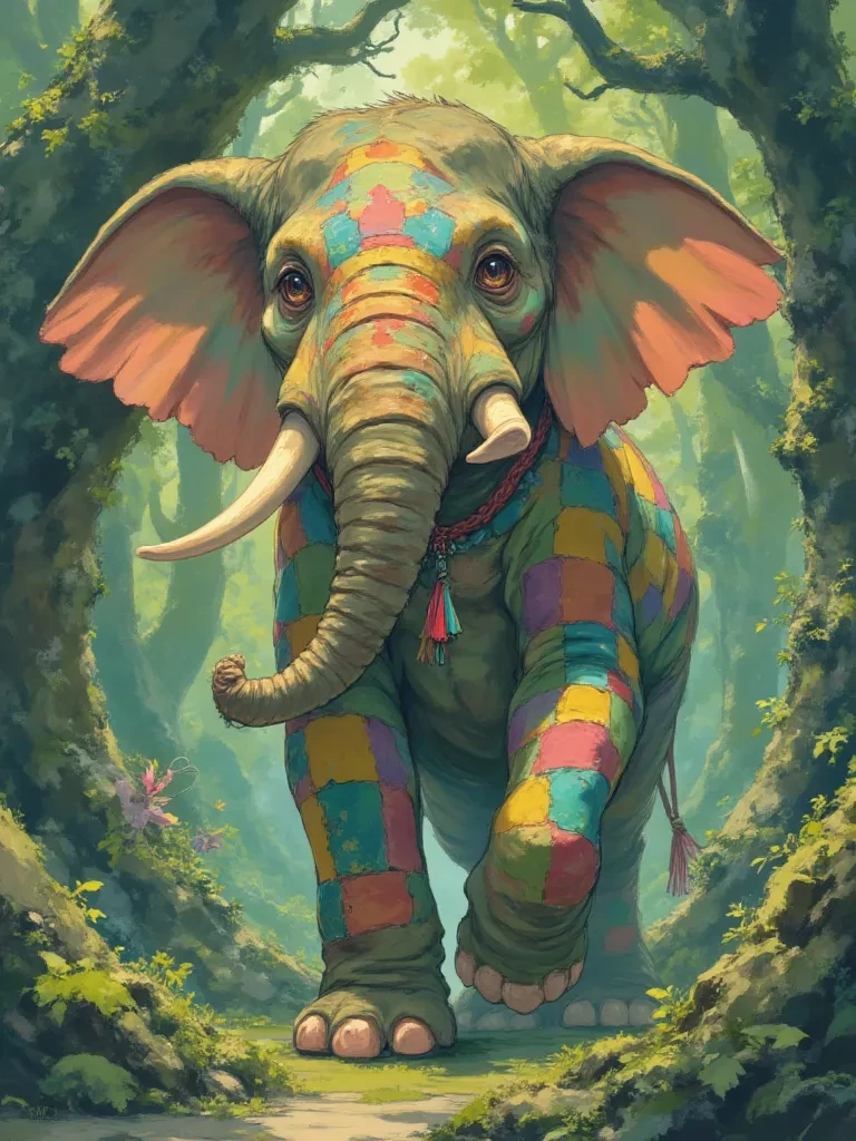 Elmer the colorful elephant thumbnail