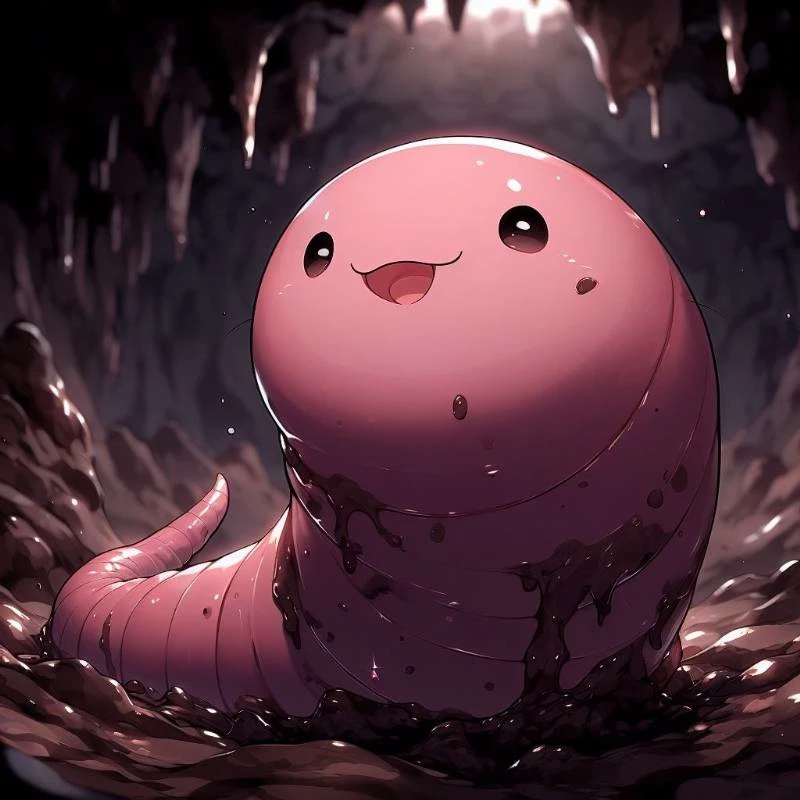 I was reincarnated as a Pink Worm's cover