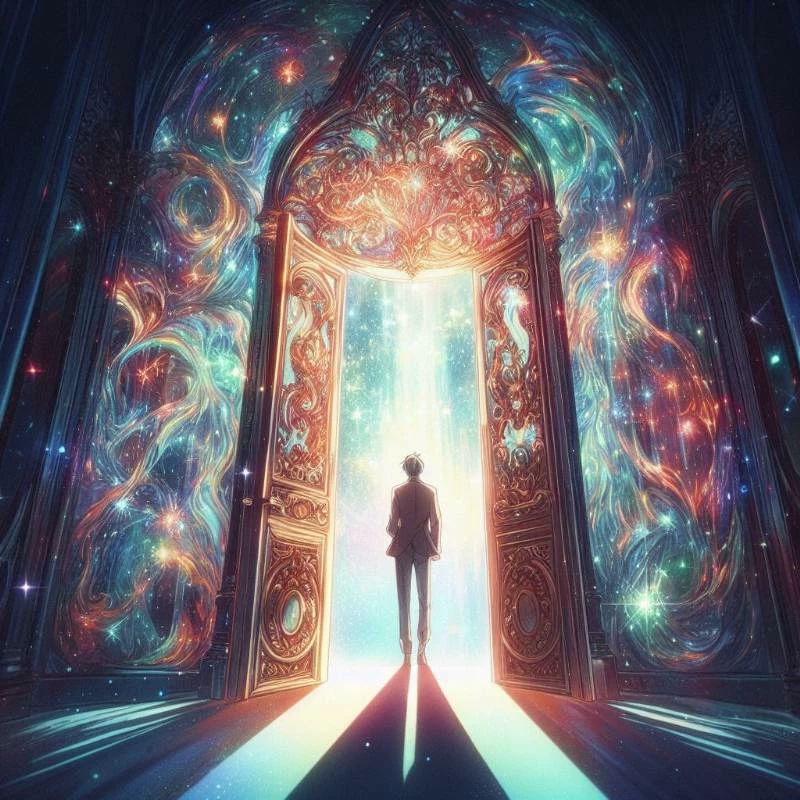 The Door to a realm of infinite possibilities's cover